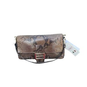 NWT  Divina Firenze Snake Embossed Genuine Leather Made in Italy